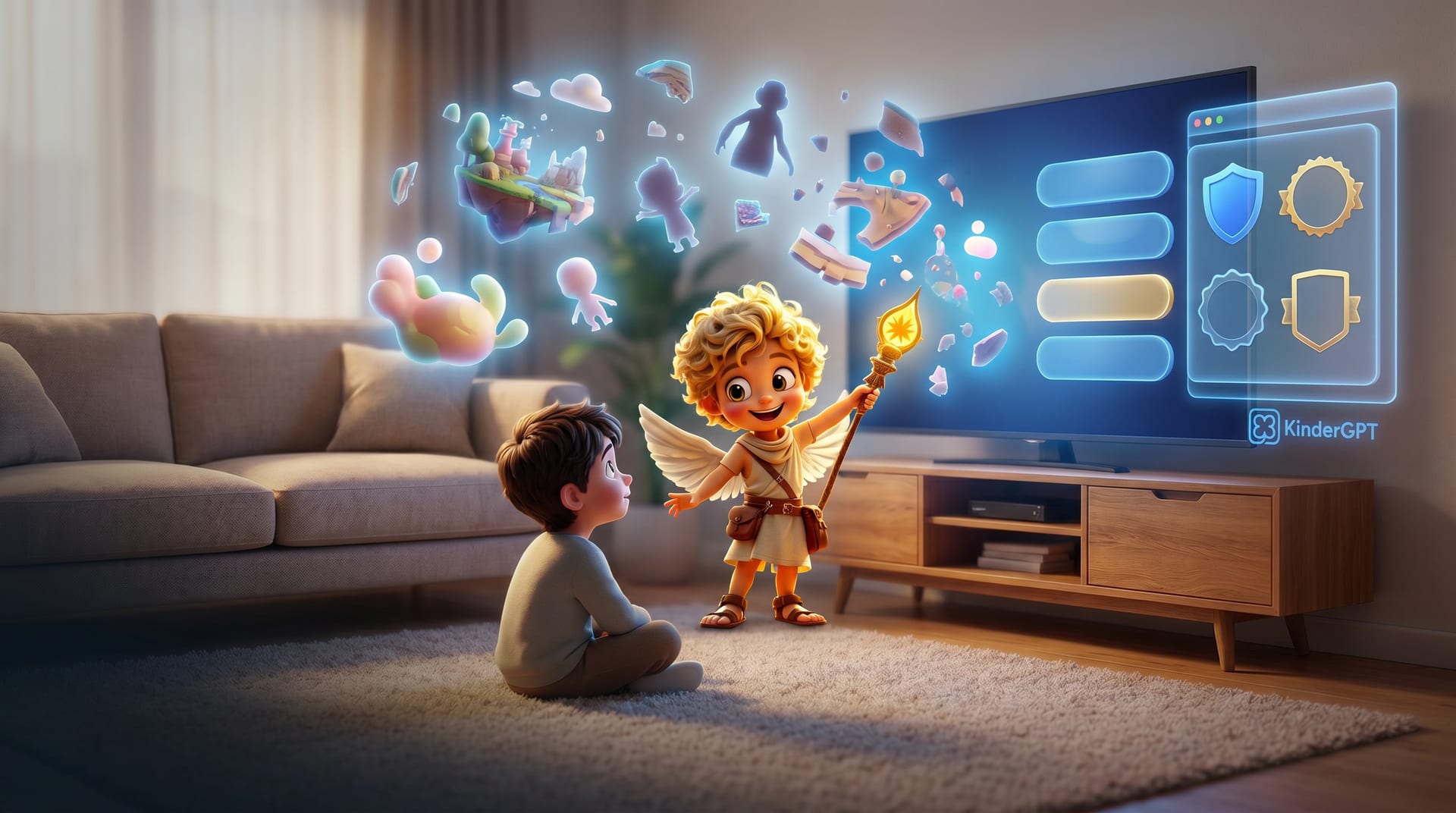 KinderGPT for publishers and broadcasters: AI-powered children's content, brand safety, and age-gated audience-engagement surfaces hosted in the EU.